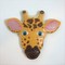 Giraffe Face Cookie Cutter 4.25 in B1578, CookieCutter.com, Tin Plated Steel, Handmade in the USA